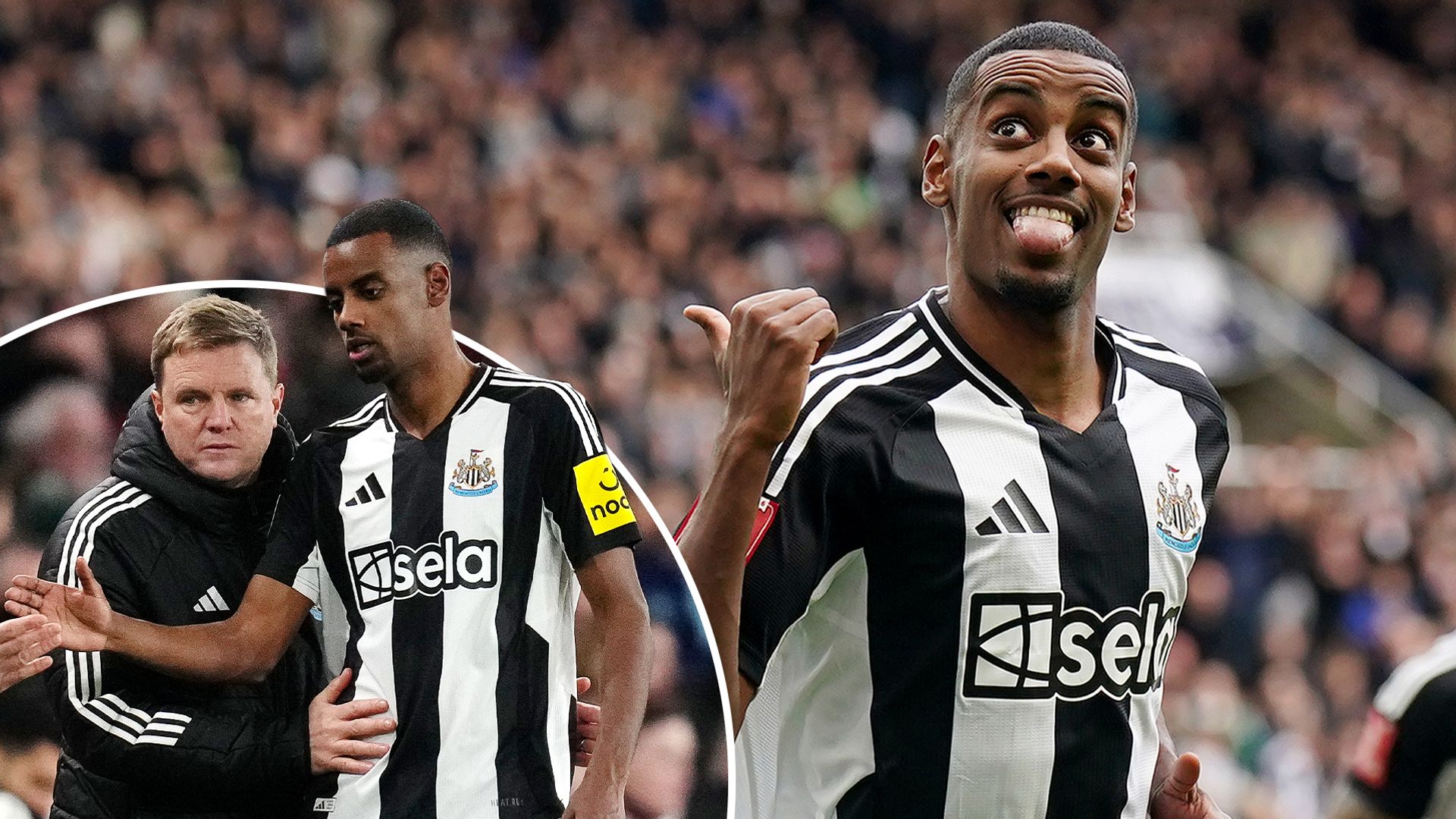 Isak training at Real Sociedad amid uncertainty over Newcastle future