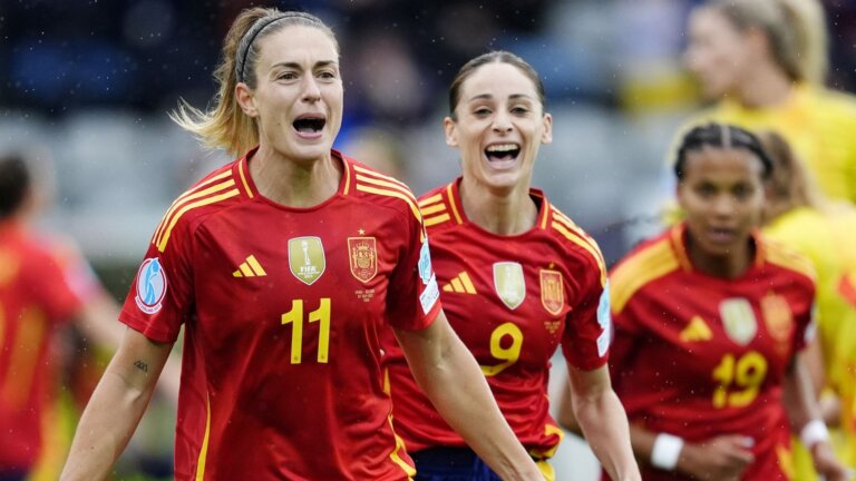 Spain thrash Belgium to close in on Euros quarters