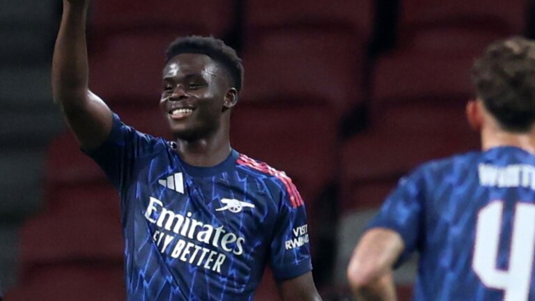 Saka gives Arsenal friendly win over Milan as Norgaard and Zubimendi debut