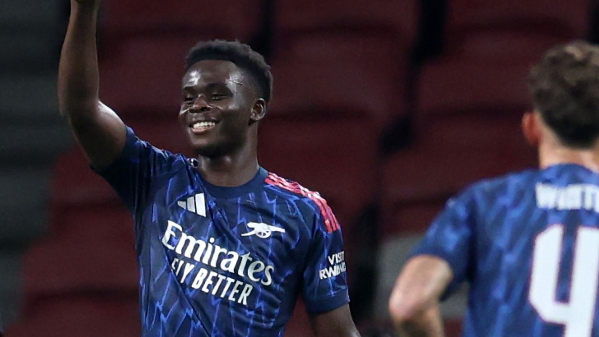 Saka gives Arsenal friendly win over Milan as Norgaard and Zubimendi debut