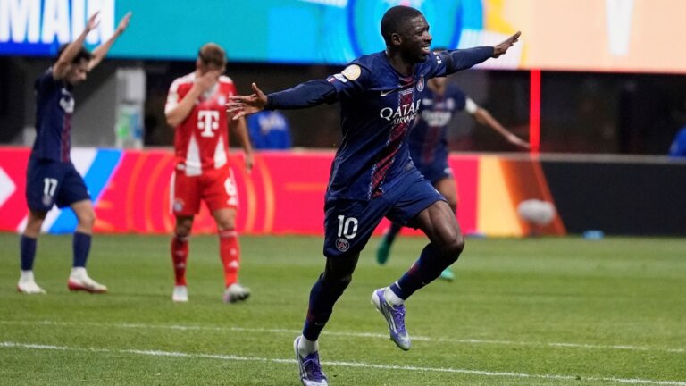 Nine-player PSG beat Bayern to reach Club World Cup semi-finals