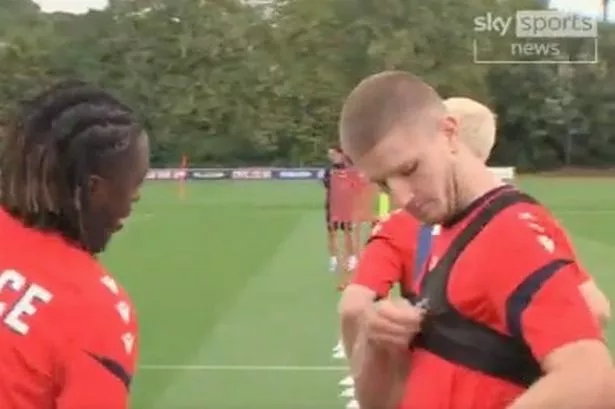 Adam Wharton makes gesture at Sky Sports reporter after overhearing transfer question