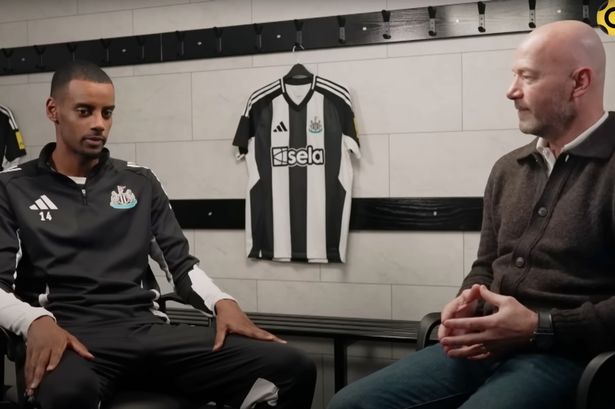 Alexander Isak didn’t know where to look when Alan Shearer awkwardly put him on the spot