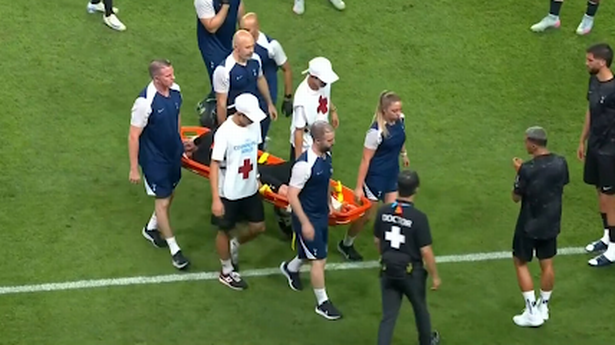James Maddison taken off on stretcher as Spurs suffer huge injury blow before new season
