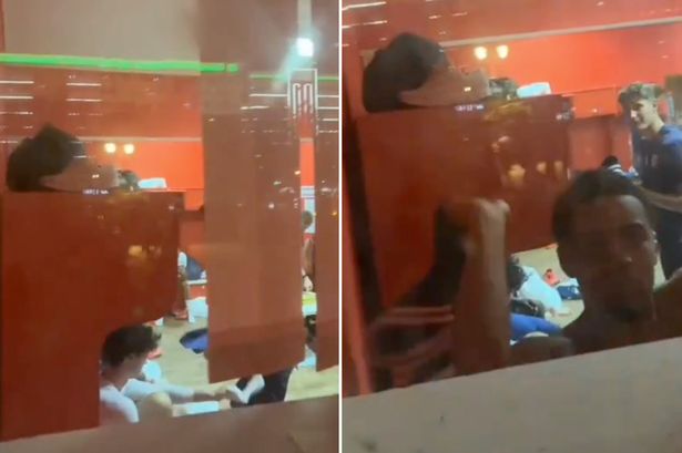 Arsenal star Ethan Nwaneri furious as fan tries to film INSIDE England dressing room