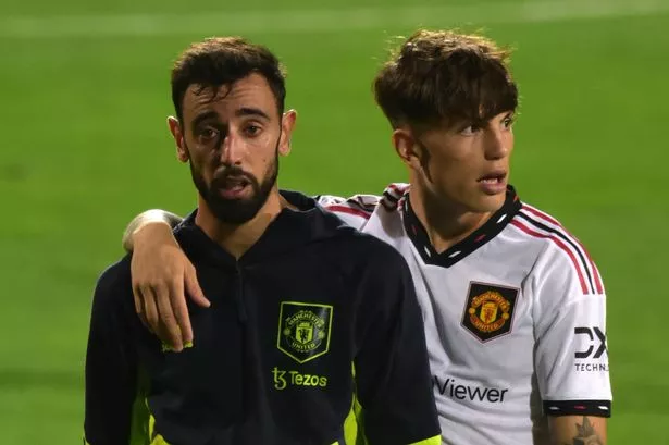 Alejandro Garnacho shows true colours with message to ex-Man Utd team-mate Bruno Fernandes