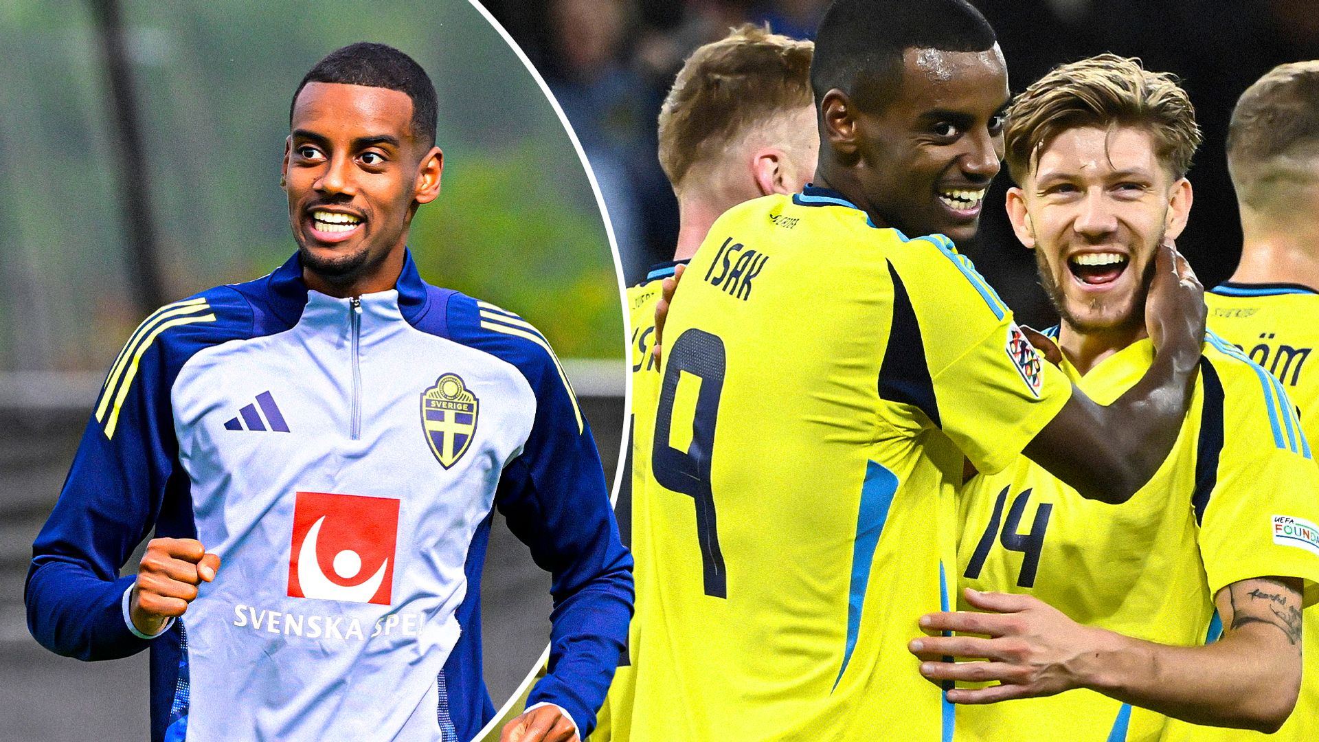Isak smiling again with Sweden as he prepares for much-anticipated Reds debut