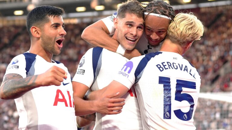 Spurs rampage past meek West Ham as Soucek sees red